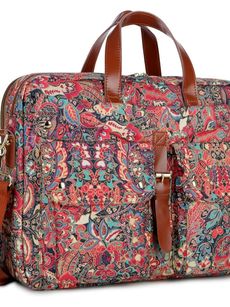 Multicoloured 17inch Laptop Computer Bag Messenger Bag Briefcase For Women
